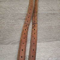Soft Nylon Lined Stirrup Leathers *gc, clean, stains, dents, rubs, scrapes, creases