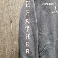 Sweatshirt Hoodie "Superior Equine Equestrian" *gc, rubs, pilly, faded
