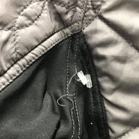 Light Quilt Jacket, Flece Lining, Zipper *gc, undone stitching, puckers, rubs, pills, faded cuffs
