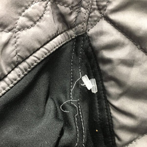 Light Quilt Jacket, Flece Lining, Zipper *gc, undone stitching, puckers, rubs, pills, faded cuffs