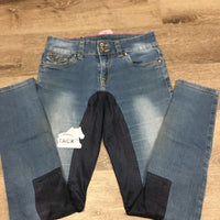 Full Seat Denim Breeches *vgc, pilly inside, seat rubs
