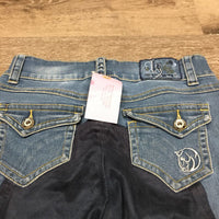 Full Seat Denim Breeches *vgc, pilly inside, seat rubs
