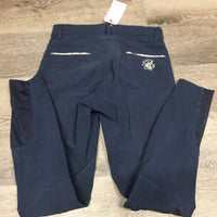 Euro Seat Breeches, Bling *gc, missing bling, faded, fuzzy, mnr snags, seam puckers
