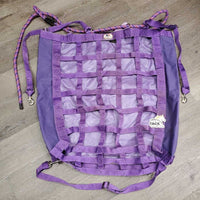 Hvy Cordura & Nylon Web Hay Bag, 3x straps, thick rope *vgc, clean, mnr stains & hay
