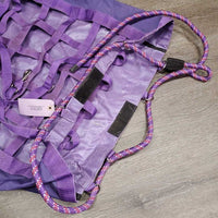 Hvy Cordura & Nylon Web Hay Bag, 3x straps, thick rope *vgc, clean, mnr stains & hay
