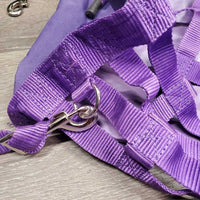 Hvy Cordura & Nylon Web Hay Bag, 3x straps, thick rope *vgc, clean, mnr stains & hay