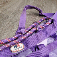 Hvy Cordura & Nylon Web Hay Bag, 3x straps, thick rope *vgc, clean, mnr stains & hay
