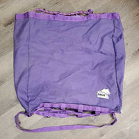 Hvy Cordura & Nylon Web Hay Bag, 3x straps, thick rope *vgc, clean, mnr stains & hay
