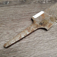 Rasp *gc/fair, rust, gunky, stains, dirt
