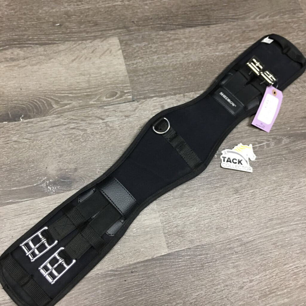 Padded Memory Foam Neoprene Dressage Girth, 2x els, d ring *gc/vgc, clean, mnr dusty?residue, hairy, No Strap