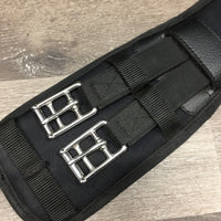 Padded Memory Foam Neoprene Dressage Girth, 2x els, d ring *gc/vgc, clean, mnr dusty?residue, hairy, No Strap
