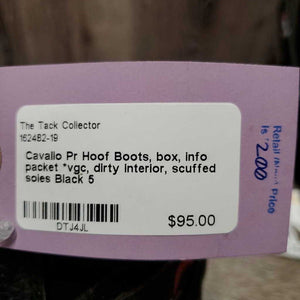 Pr Hoof Boots, box, info packet *vgc, dirty interior, scuffed soles