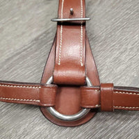 Adjustable Breastplate, snap *vgc, mnr scraped edges, clean, xholes, stiff