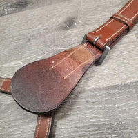 Adjustable Breastplate, snap *vgc, mnr scraped edges, clean, xholes, stiff
