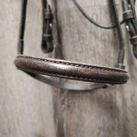 Rsd Leather Bridle *gc, stiff, clean, scrapes, loose keepers, rough, rubs, dry
