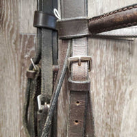 Rsd Leather Bridle *gc, stiff, clean, scrapes, loose keepers, rough, rubs, dry
