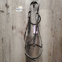 Rsd Leather Bridle *gc, stiff, clean, scrapes, loose keepers, rough, rubs, dry
