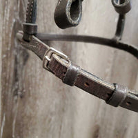 Rsd Leather Bridle *gc, stiff, clean, scrapes, loose keepers, rough, rubs, dry
