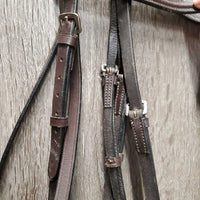 Rsd Leather Bridle *vgc, dry, stiff, mnr dirt, edge scrapes, loose keepers
