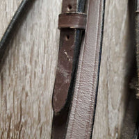 Rsd Leather Bridle *vgc, dry, stiff, mnr dirt, edge scrapes, loose keepers
