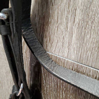 Braided Halter - Bridle, 2 Bit Attachments, Buckles, Plain Reins *like new, stiff, mnr creases