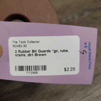 2 Rubber Bit Guards *gc, rubs, stains, dirt

