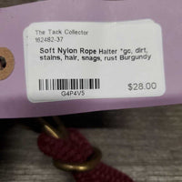 Soft Nylon Rope Halter *gc, dirt, stains, hair, snags, rust