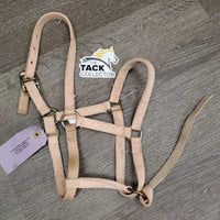 Nylon Halter, attached nylon catch strap *gc, clean, stains, faded, discolored
