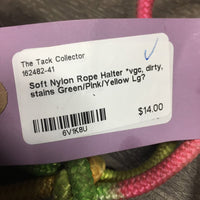 Soft Nylon Rope Halter *vgc, dirty, stains
