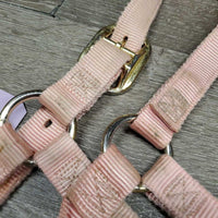 Soft Thick Nylon Halter *gc, discolored, stains, rubs, faded, frayed edges

