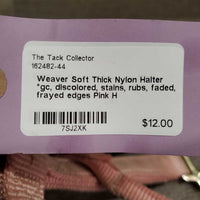 Soft Thick Nylon Halter *gc, discolored, stains, rubs, faded, frayed edges

