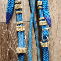 Braided Nylon Headstall *gc, frays, dirt, oxidized
