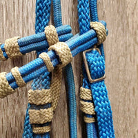 Braided Nylon Headstall *gc, frays, dirt, oxidized
