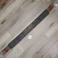 Nylon Web Neoprene Velcro Liner Girth, 2x els, D Ring *vgc/gc, clean & mnr dirt?residue, chipped edge, stretched els, rubs, faded
