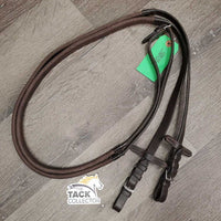 Pr Rubber Reins *vgc/xc, clean, stiff, mnr residue, edge scrapes & creases