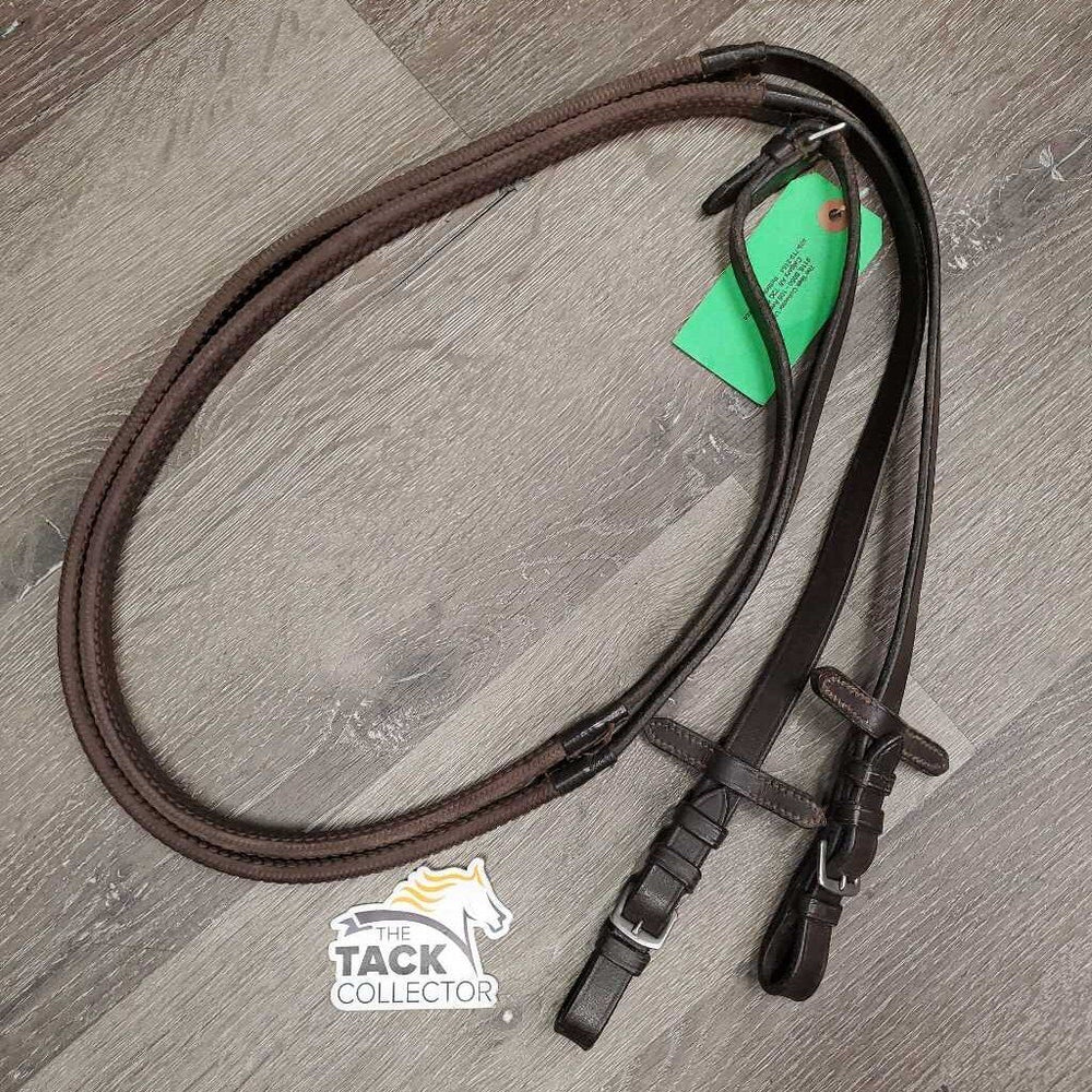Pr Rubber Reins *vgc/xc, clean, stiff, mnr residue, edge scrapes & creases