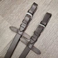 Pr Rubber Reins *vgc/xc, clean, stiff, mnr residue, edge scrapes & creases