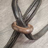 Rsd Leather Standing Martingale, Roller Buckle, stopper *vgc, clean, mnr dirt & edge scrapes