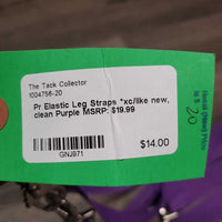 Pr Elastic Leg Straps *xc/like new, clean
