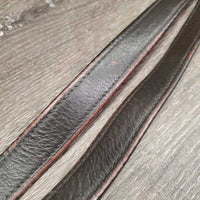 Thick Wide Nylon Lined Stirrup Leathers *gc, rubs, dents, peeled spots, stretched holes, scraped edges, stiff
