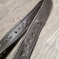 Thick Wide Nylon Lined Stirrup Leathers *gc, rubs, dents, peeled spots, stretched holes, scraped edges, stiff
