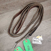 Pr v.thick Nylon Lined Stirrup Leathers *gc, clean, mnr rubs, dents & scraped edges, older
