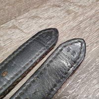 Pr v.thick Nylon Lined Stirrup Leathers *gc, clean, mnr rubs, dents & scraped edges, older
