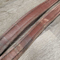 Pr v.thick Nylon Lined Stirrup Leathers *gc, clean, mnr rubs, dents & scraped edges, older
