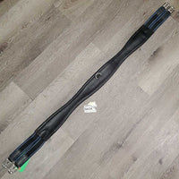 FS Thick Padded Leather Girth, 2x Els, D Ring *xc/like new, clean
