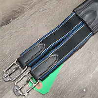 FS Thick Padded Leather Girth, 2x Els, D Ring *xc/like new, clean
