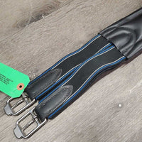 FS Thick Padded Leather Girth, 2x Els, D Ring *xc/like new, clean
