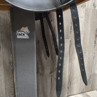 17.5 *adj *Set XW 6.5" Schleese Obrigado Monoflap Dressage Saddle, Navy Schleese Cover, Lg Exterior Front Blocks, Wool Flocking, Shouler Relief, Rear Gusset Panels, for Short Back, Flaps: 17"L x 10"W Serial #: 2-RW-SR PLUS 17352S0816

