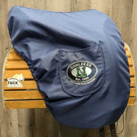 17.5 *adj *Set XW 6.5" Schleese Obrigado Monoflap Dressage Saddle, Navy Schleese Cover, Lg Exterior Front Blocks, Wool Flocking, Shouler Relief, Rear Gusset Panels, for Short Back, Flaps: 17"L x 10"W Serial #: 2-RW-SR PLUS 17352S0816