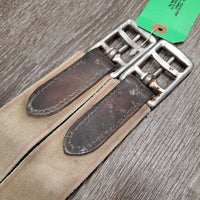 Padded Narrow Leather Girth, 1 els *fair, older, dirty, stiff, dry, deep creases
